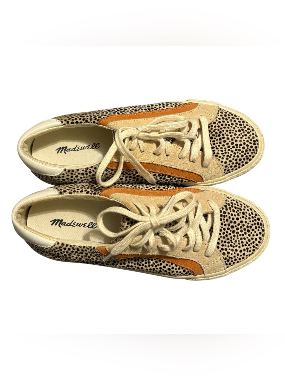 Madewell Cream, Tan and Black Sneakers